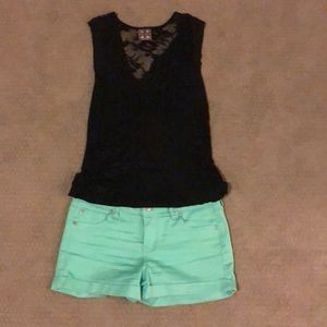 Cute Mint Green Shorts